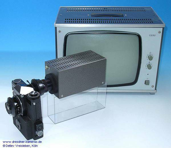 An das Okular der GSK konnte eine Fernsehkamera angeschlossen werden, um das Sucherbild an einen Monitor zu �bertragen.