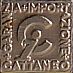 Schild CATTANEO (gepr�gt)