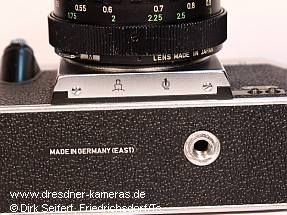 Bessel W3 - Bodenplatte mit Schild "Made in Germany (East)"