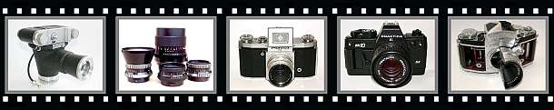 Aldonar Kolibri, Pentacon-six-Objektive, Praktica FX, Praktica BX10DX, Exakta-Varex-Funktionsmodell